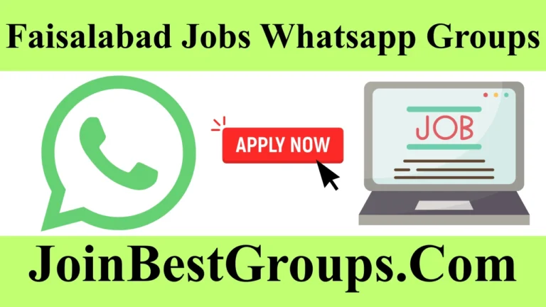 faisalabad jobs whatsapp group link