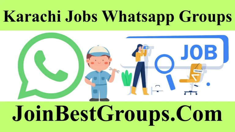 Karachi Jobs Whatsapp Group Link
